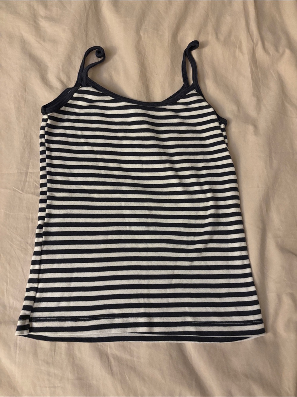 Brandy Melville Black and White Striped Tank Top